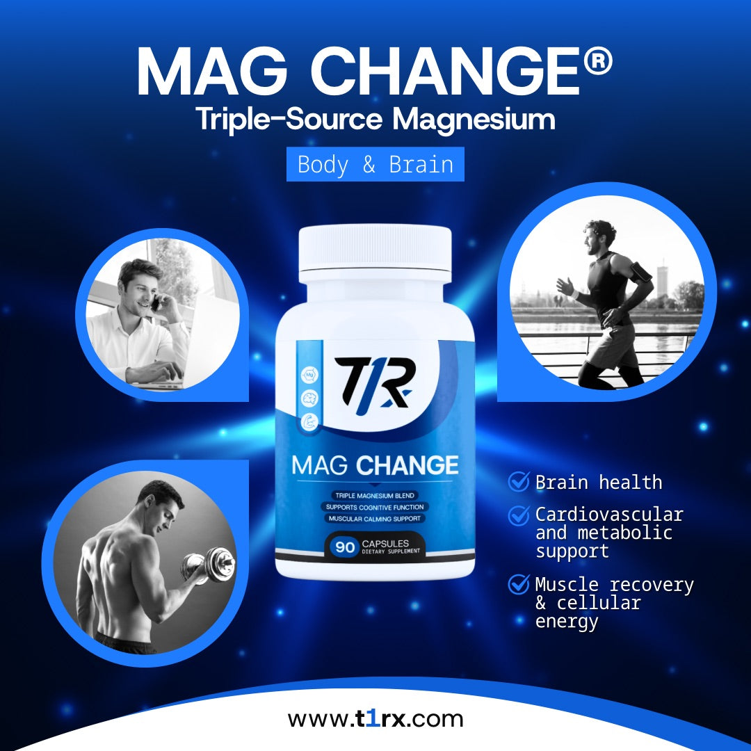 MAG CHANGE® Triple-Source Magnesium for Tactical Performance of Body & Brain