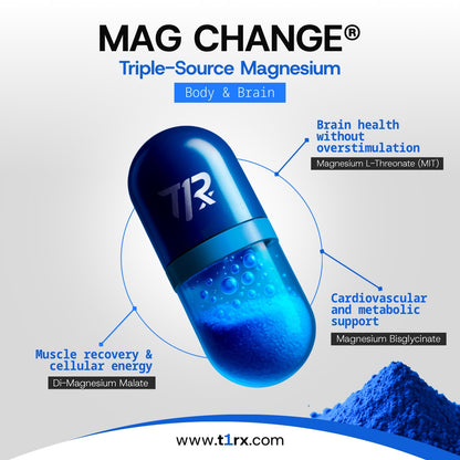 MAG CHANGE® Triple-Source Magnesium for Tactical Performance of Body & Brain