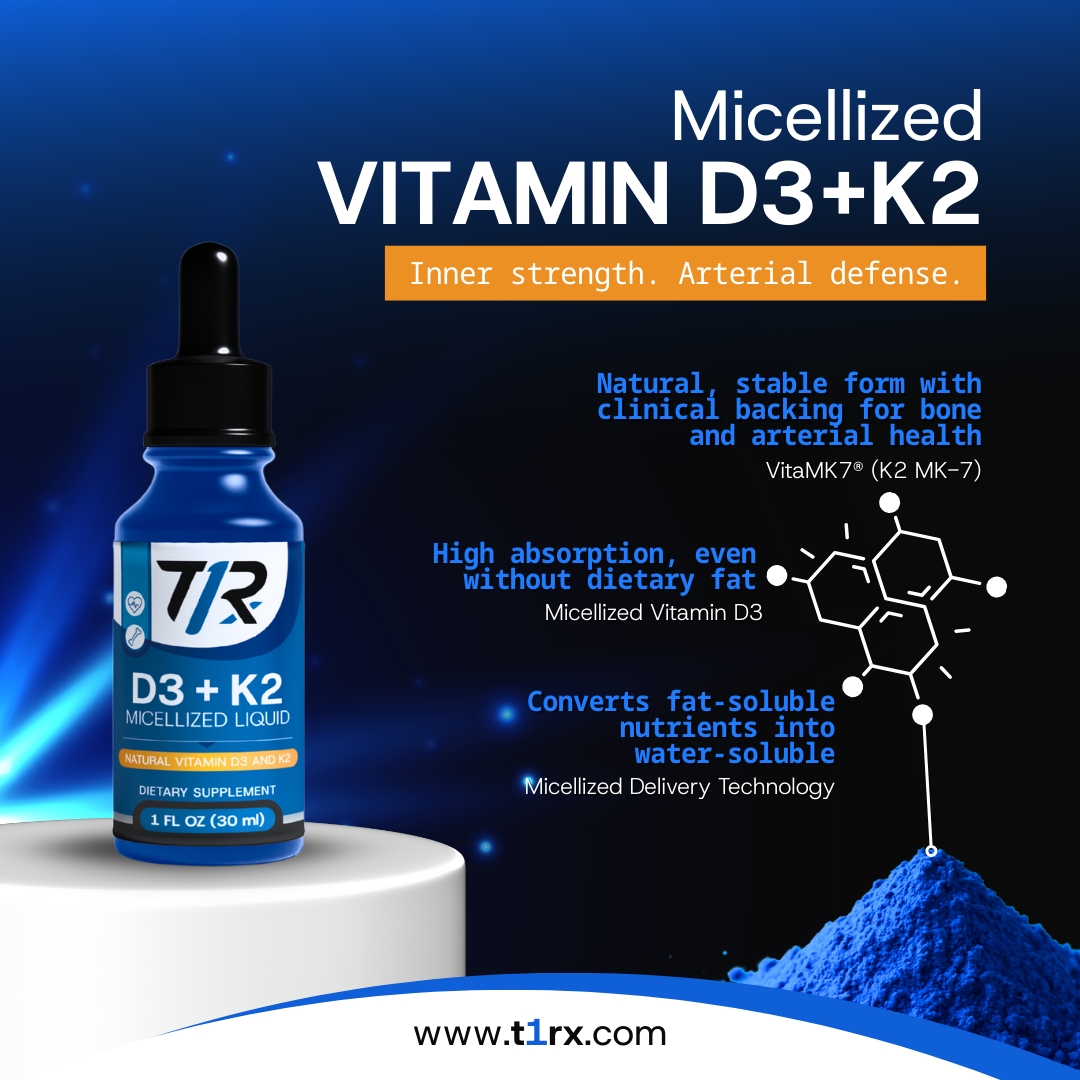 Micellized Vitamin D3 +K2 Liquid-T1RX