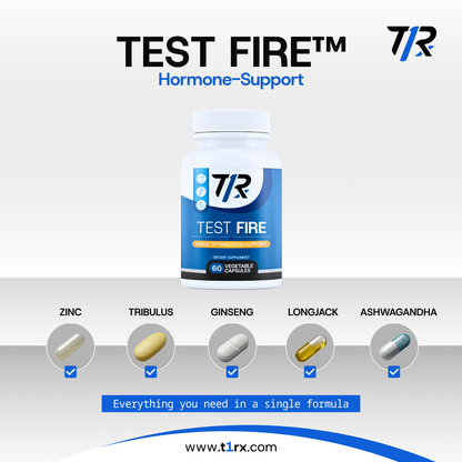 TEST FIRE™ Natural Testosterone & Mood Booster for Men