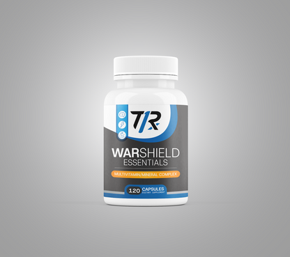 WAR SHIELD™ All-in-One Multivitamin · Omega-3 EPA/DHA · Spore-Based Probiotic