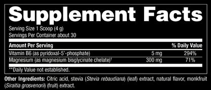 T1Rx MAG CHANGE Magnesium Bisglycinate Powder supplement facts
